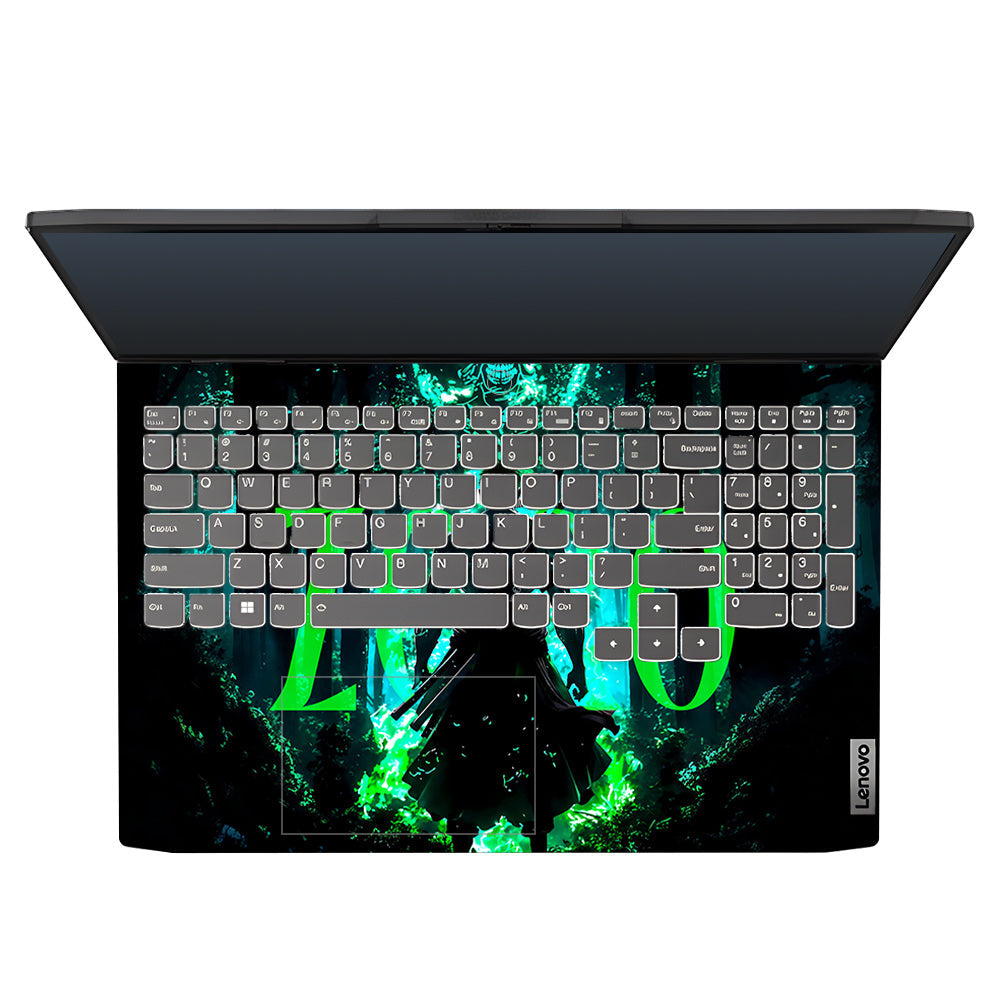 Zoro Green Aura Lenovo IdeaPad Gaming 3 15ARH7 and 15IAH7 Laptop Skin