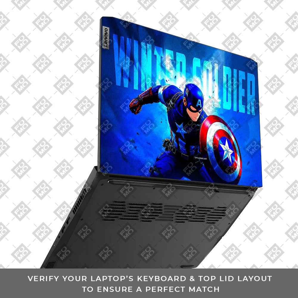 Shield of Justice Captain America Lenovo IdeaPad Gaming 3 15ACH6 and 15IHU6 Laptop Skin