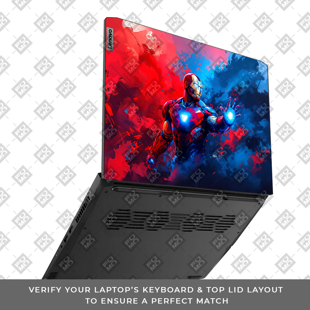 Iron Man Arc Reactor Power Lenovo IdeaPad Gaming 3 15ACH6 and 15IHU6 Laptop Skin
