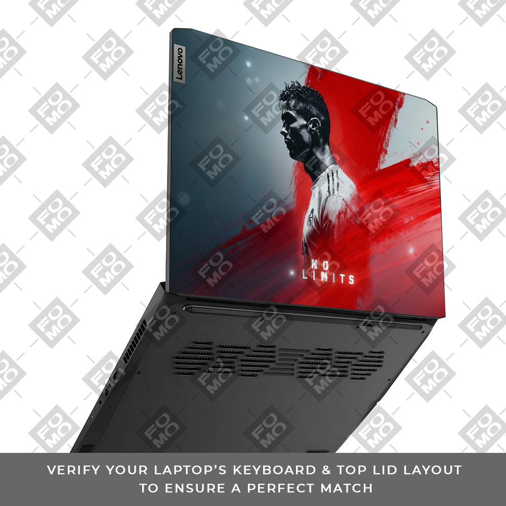 No Limits Ronaldo Spirit Lenovo IdeaPad Gaming 3 15ACH6 and 15IHU6 Laptop Skin