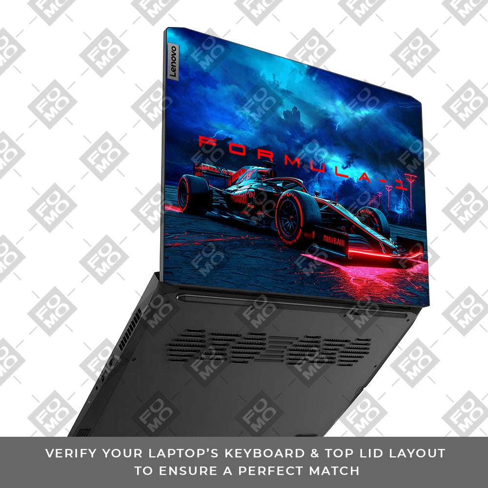 Fututristic Formula 1 Lenovo IdeaPad Gaming 3 15ACH6 and 15IHU6 Laptop Skin