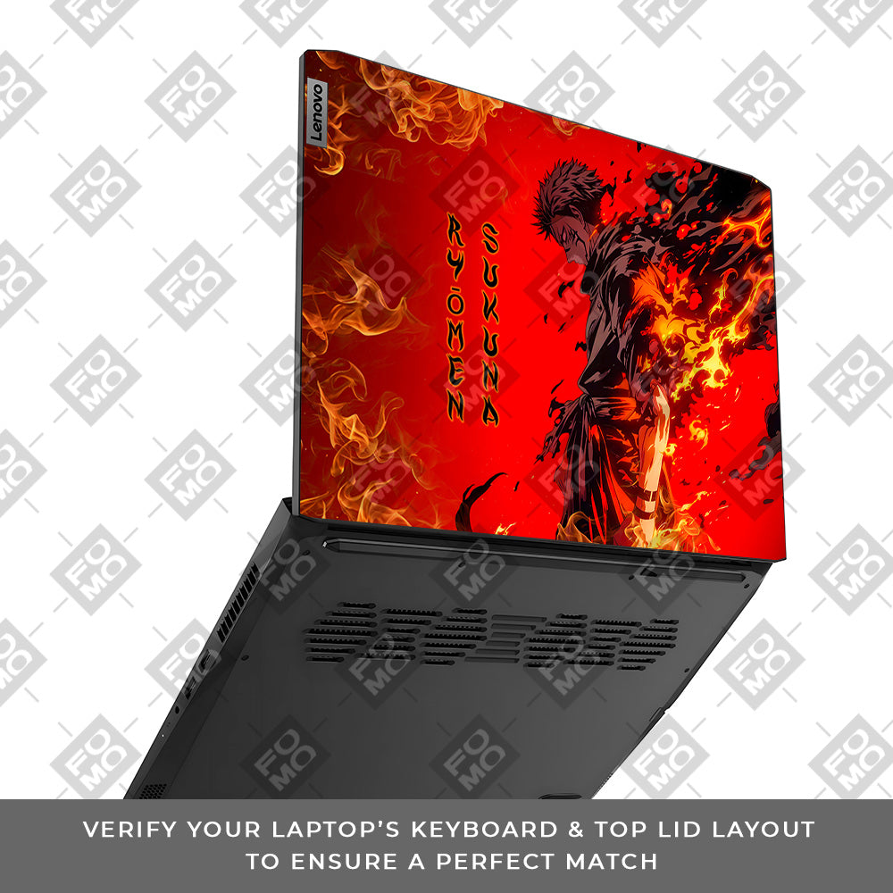 Ryomen Sukuna Lord of Curses Lenovo IdeaPad Gaming 3 15ACH6 and 15IHU6 Laptop Skin