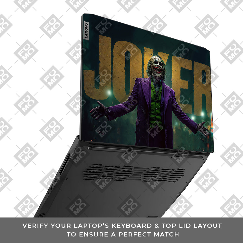 The Joker Chaos Lenovo IdeaPad Gaming 3 15ACH6 and 15IHU6 Laptop Skin