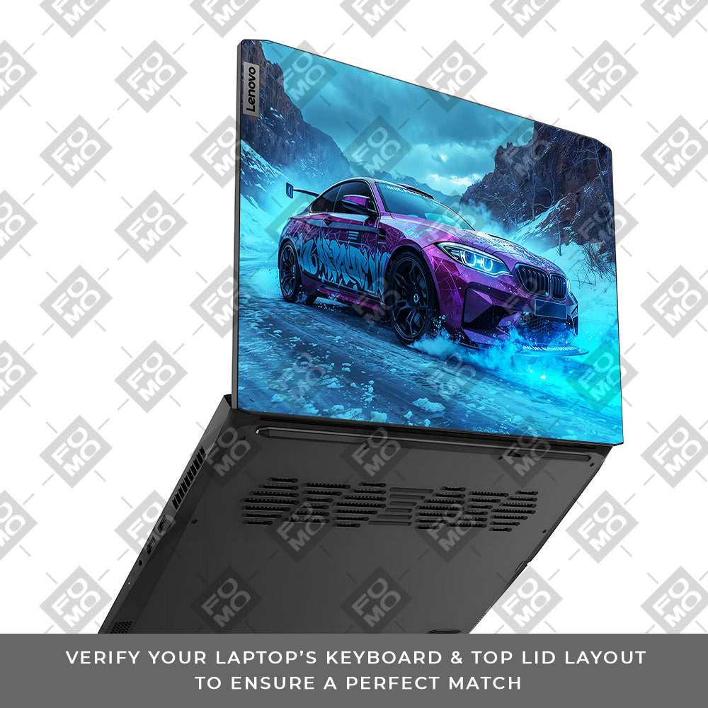 BMW Neon Drift Lenovo IdeaPad Gaming 3 15ACH6 and 15IHU6 Laptop Skin