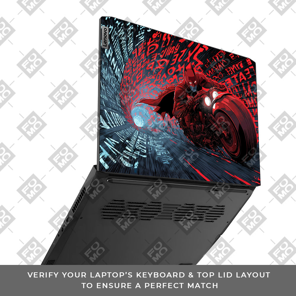 Dark Knight Overdrive Lenovo IdeaPad Gaming 3 15ACH6 and 15IHU6 3D Laptop Skin