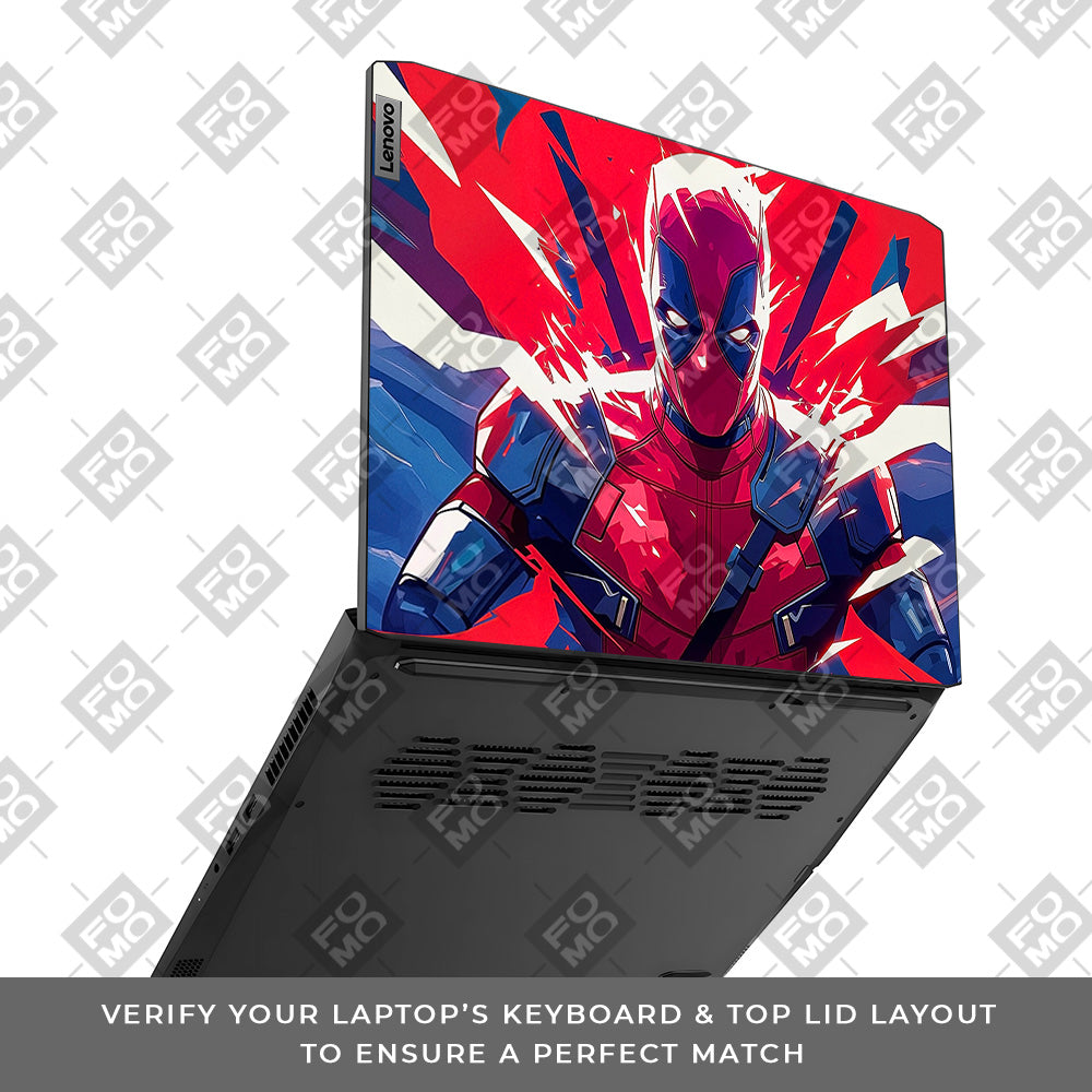 Deadpool Power Burst Lenovo IdeaPad Gaming 3 15ACH6 and 15IHU6 Laptop Skin
