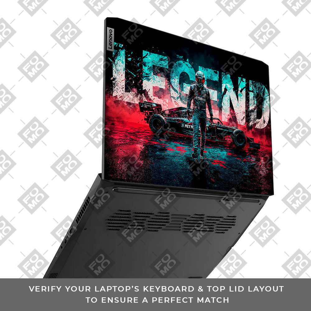 F1 Legend Racer Lenovo IdeaPad Gaming 3 15ACH6 and 15IHU6 Laptop Skin
