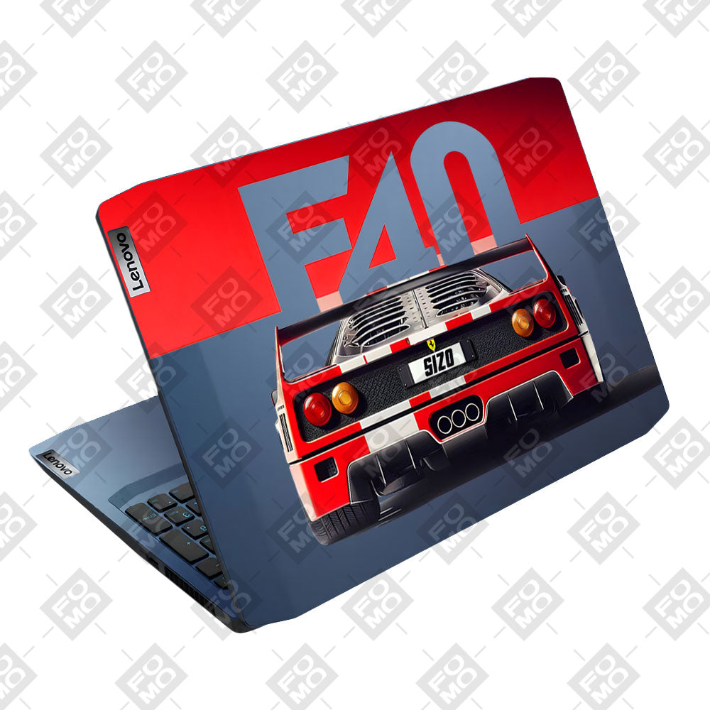 Transparent Ferrari F40 Lenovo IdeaPad Gaming 3 15ARH05 and 15IMH05 Laptop Skin