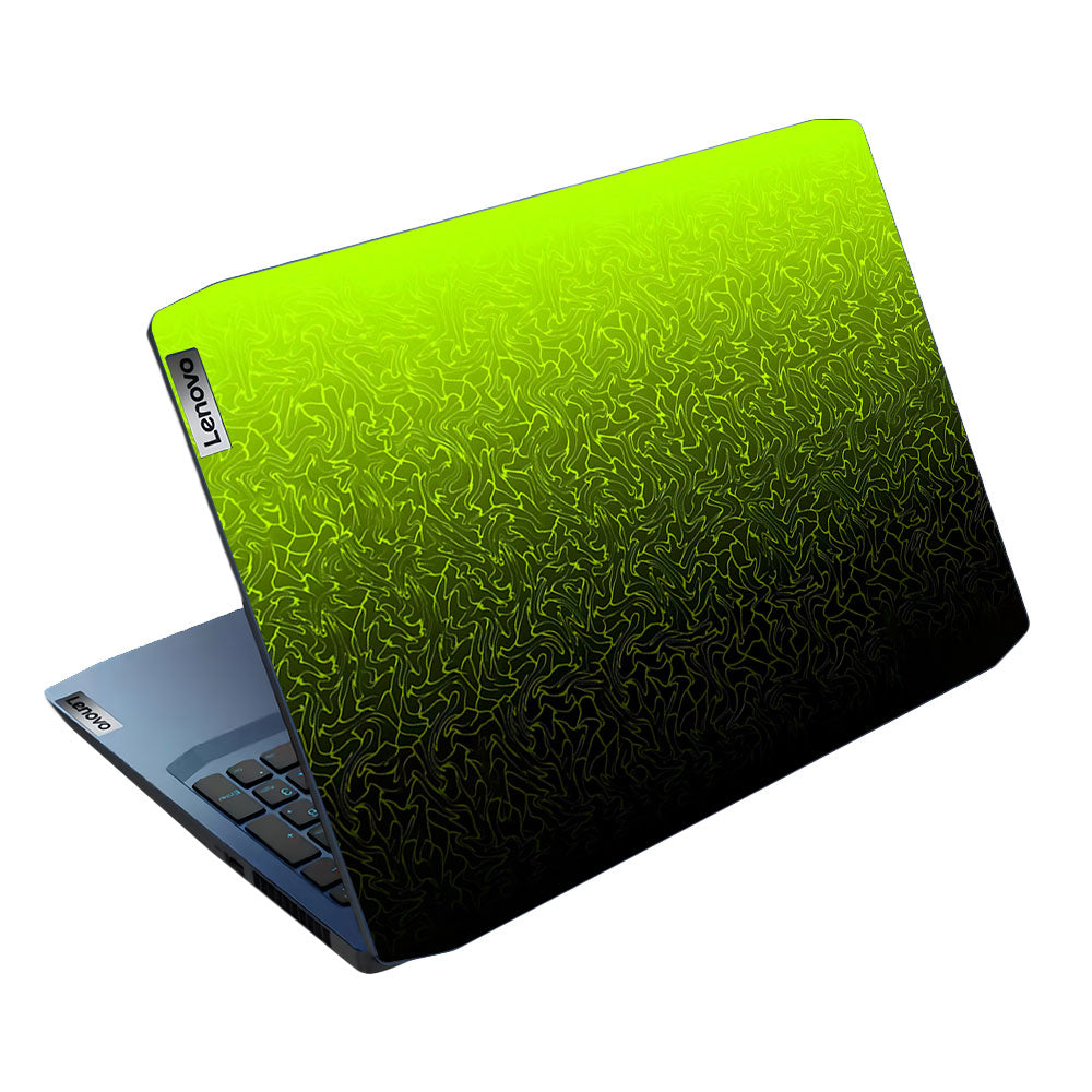Lime Yellow to Black Gradient Lenovo Ideapad Gaming 3 15ARH05 and 15IMH05 Laptop Skin