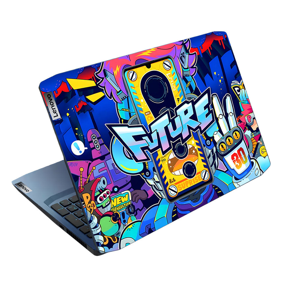 Futuristic Cyberpunk Vision Lenovo Ideapad Gaming 3 15ARH05 and 15IMH05 Laptop Skin