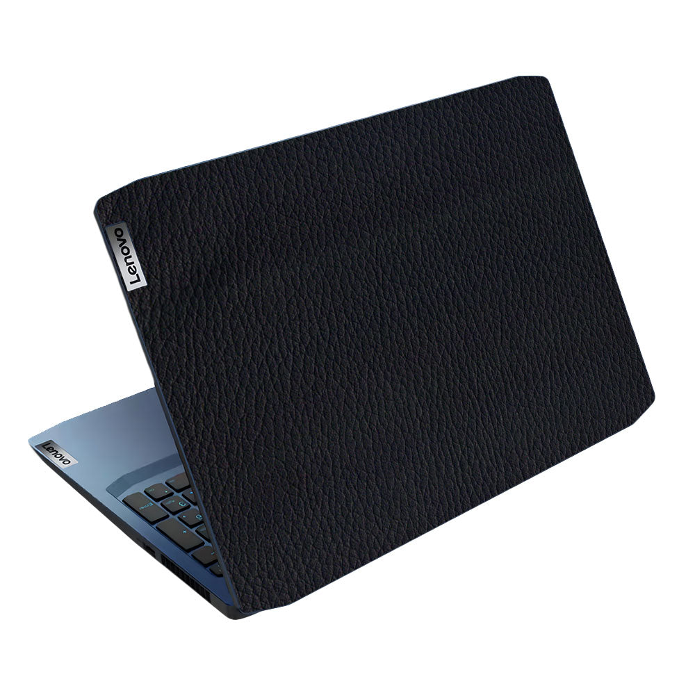 Textured Black Leather Lenovo IdeaPad Gaming 3 15ARH05 and 15IMH05 Laptop Skin