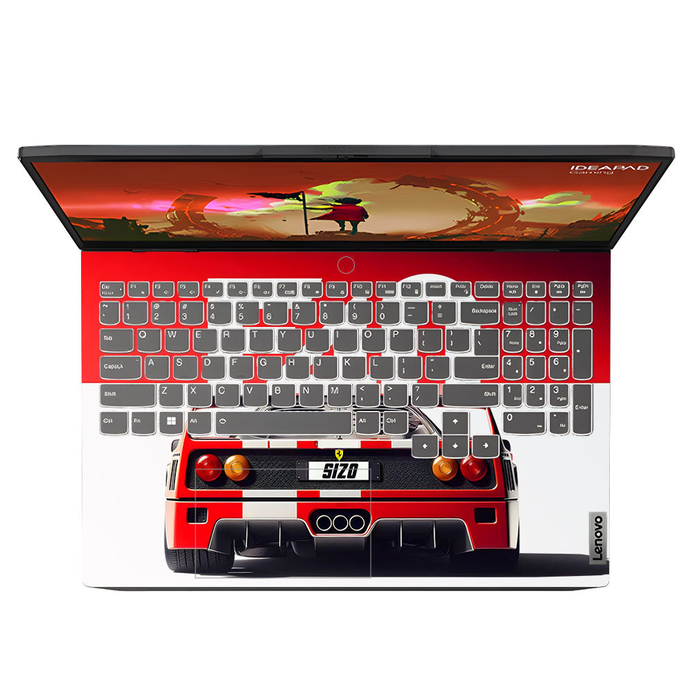 Transparent Ferrari F40 Lenovo IdeaPad Gaming 3 15ARH7 and 15IAH7 Laptop Skin