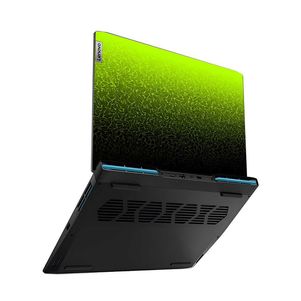 Lime Yellow to Black Gradient Lenovo IdeaPad Gaming 3 15ARH7 and 15IAH7 Laptop Skin