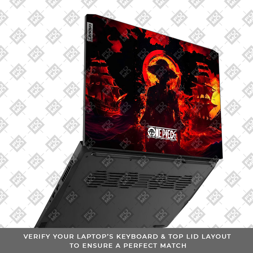 Luffy's Burning Tide Lenovo IdeaPad Gaming 3 15ACH6 and 15IHU6 Laptop Skin