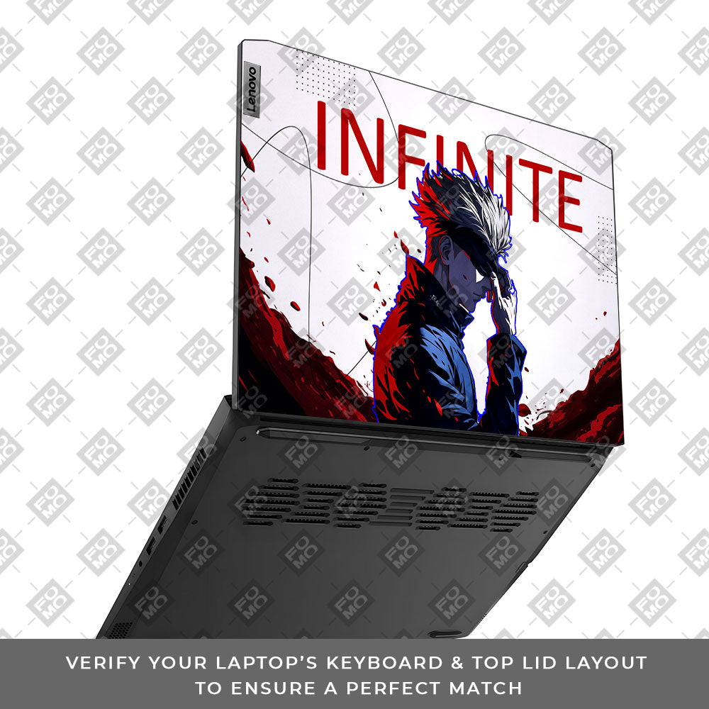 JJK Satoru Gojo Lenovo IdeaPad Gaming 3 15ACH6 and 15IHU6 Laptop Skin