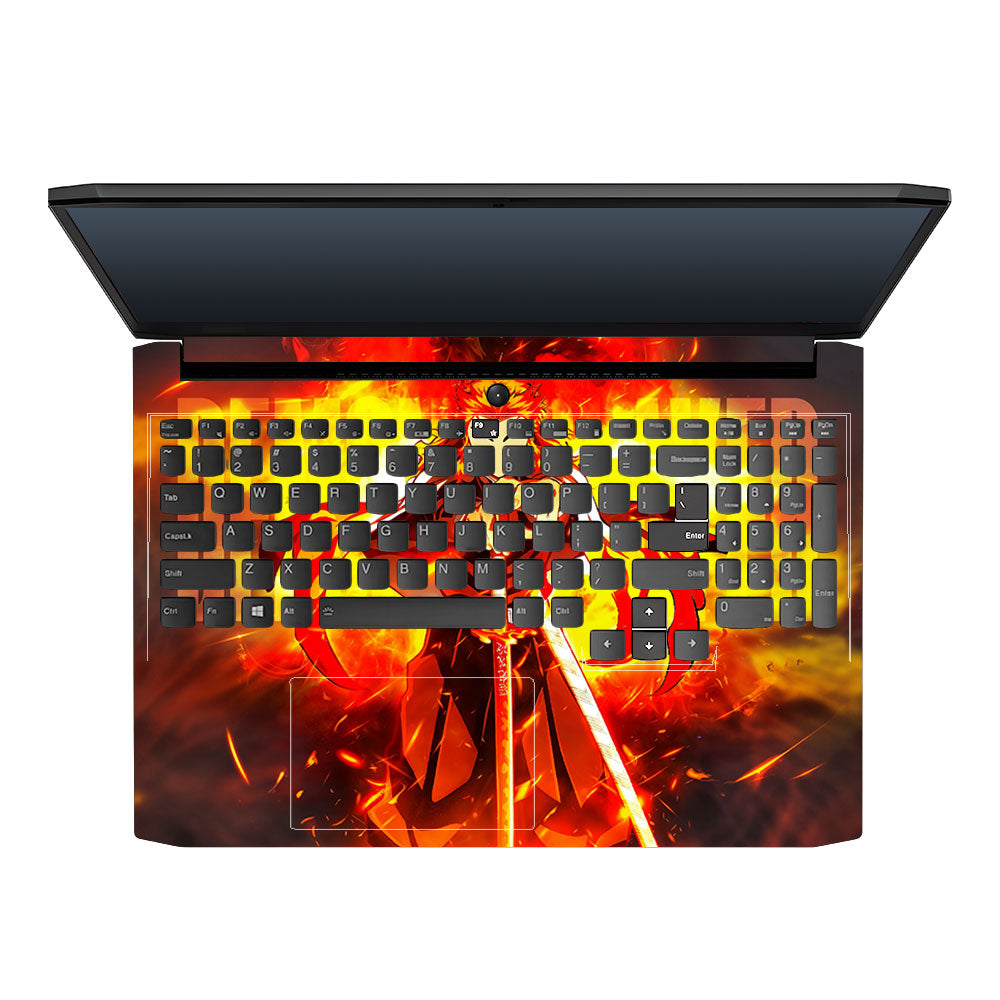 Flame Hashira Rengoku Lenovo IdeaPad Gaming 3 15ACH6 and 15IHU6 Laptop Skin