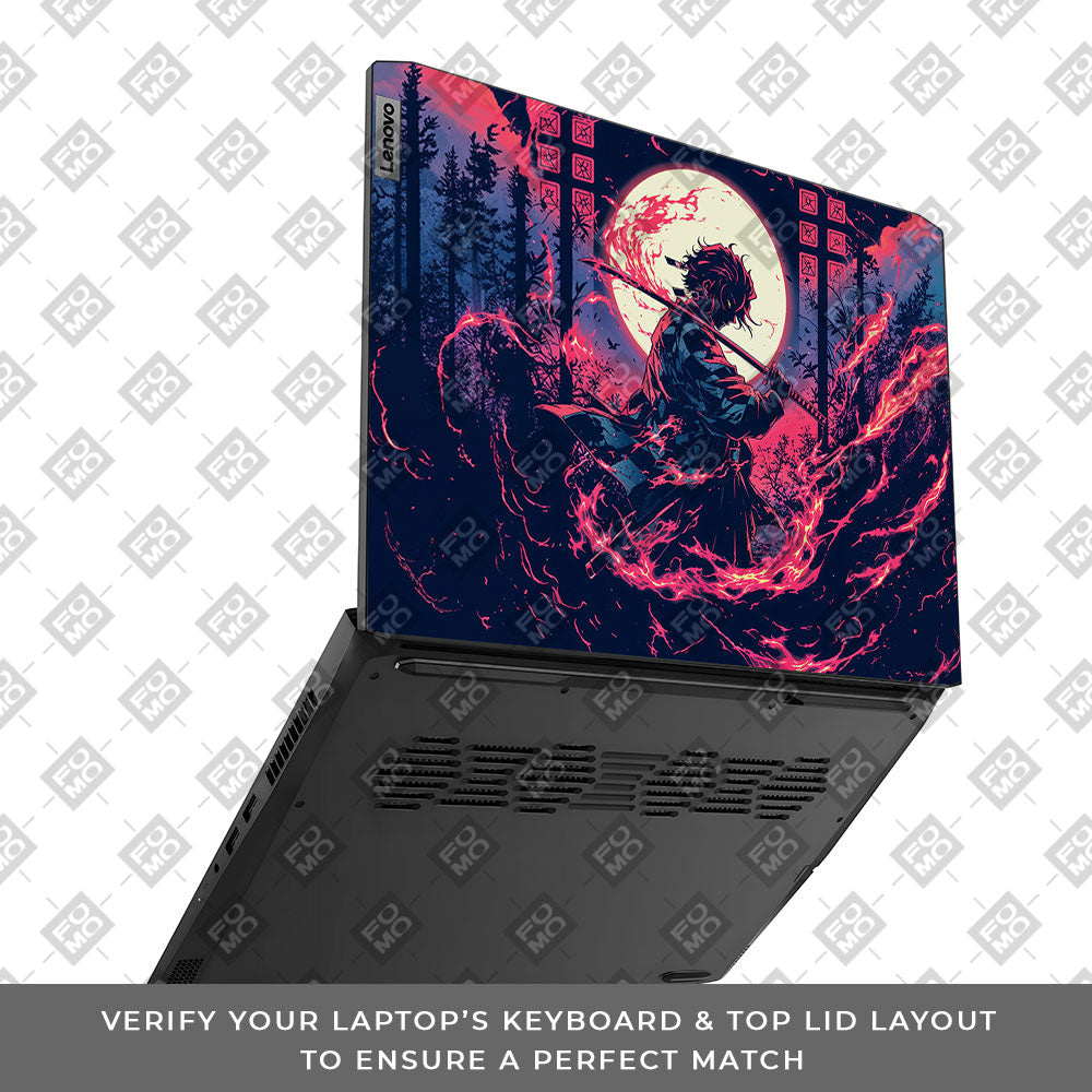 Tanjiro's Flame of Ember Lenovo IdeaPad Gaming 3 15ACH6 and 15IHU6 Laptop Skin
