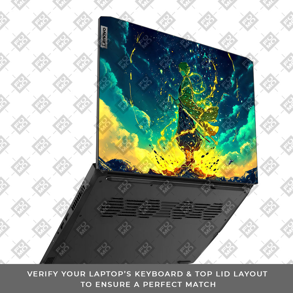 Zenitsu Thunder God Lenovo IdeaPad Gaming 3 15ACH6 and 15IHU6 Laptop Skin