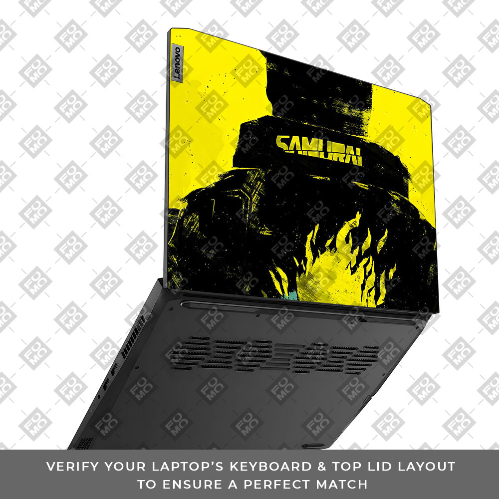 Backlit SAMURAI Jacket Lenovo IdeaPad Gaming 3 15ACH6 and 15IHU6 Laptop Skin