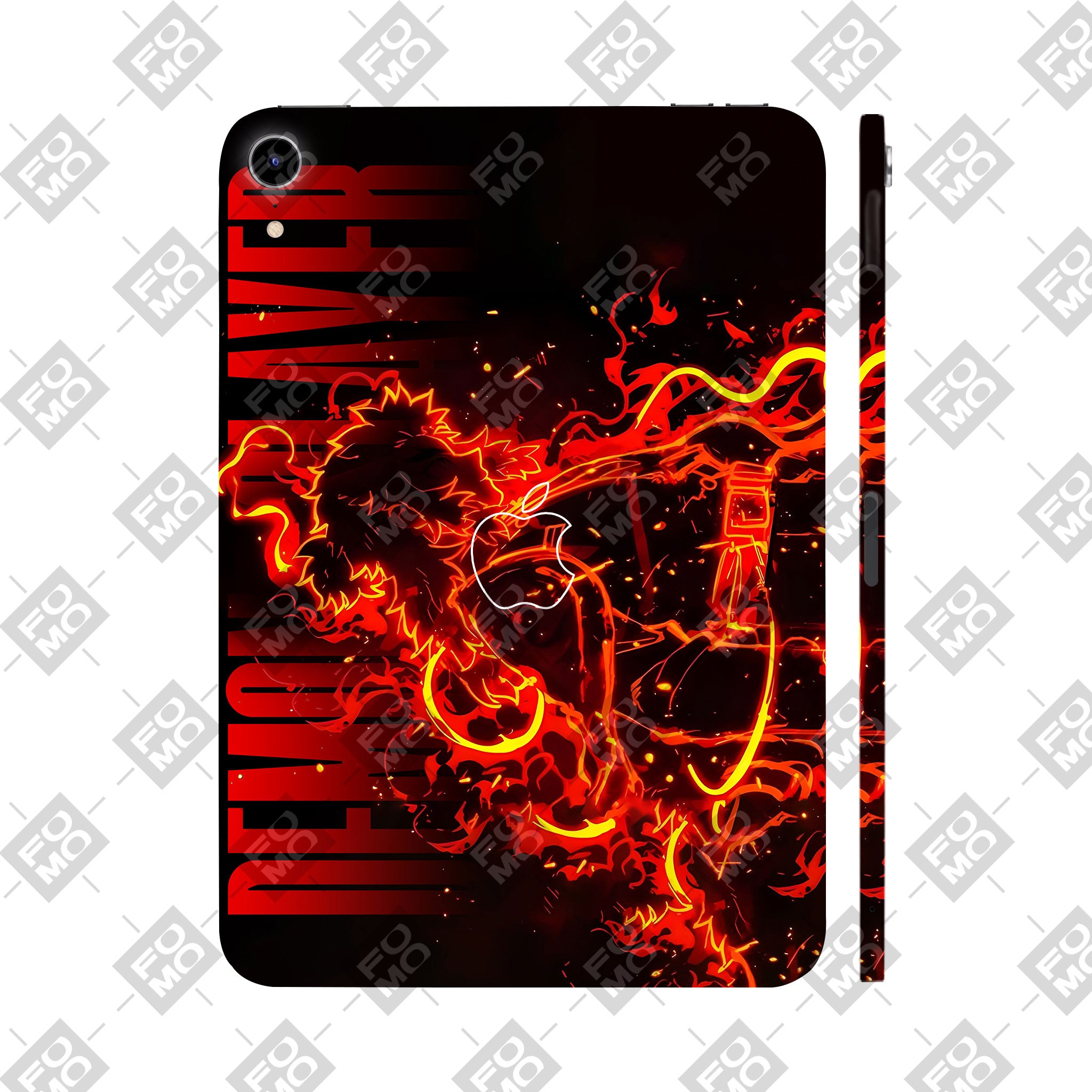 Apple iPad Mini 6th Gen 2021 Rengoku Blazing Inferno Anime 3D Tablet Skin