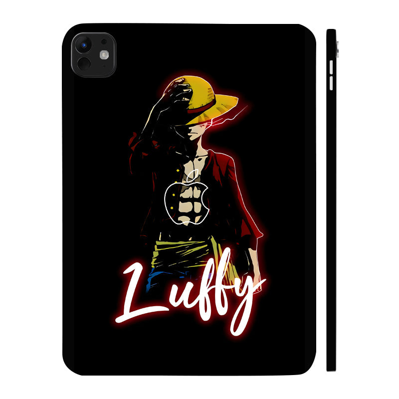Apple iPad Pro 11 M5 2025 Luffy in Black Background Anime Tablet Skins