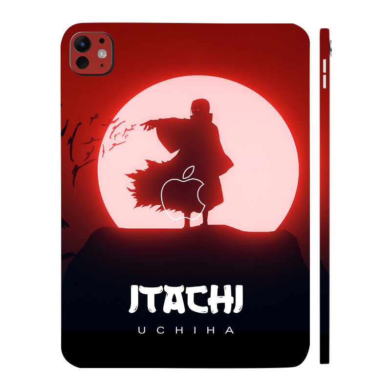 Apple iPad Pro 11 M5 2025 Itachi Uchiha Under Red Moon Anime Tablet Skins