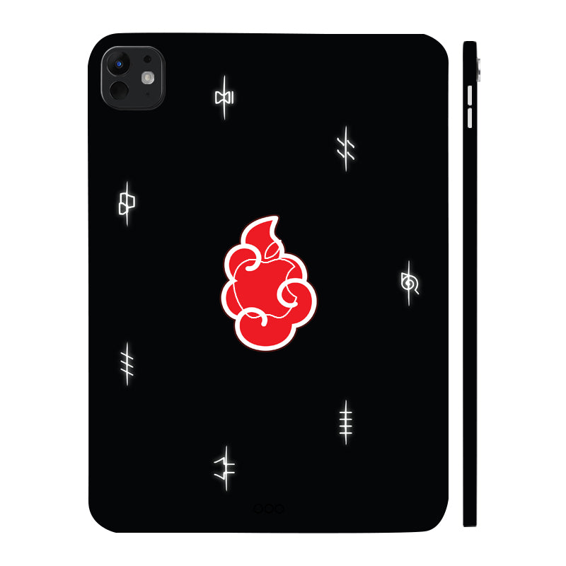 Apple iPad Pro 11 M5 2025 Akatsuki Logo Naruto Anime Tablet Skins