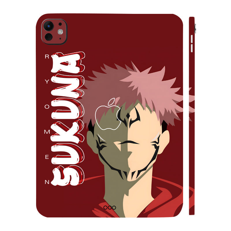 Apple iPad Pro 11 M5 2025 Ryomen Sukuna Minimalist Anime Tablet Skins