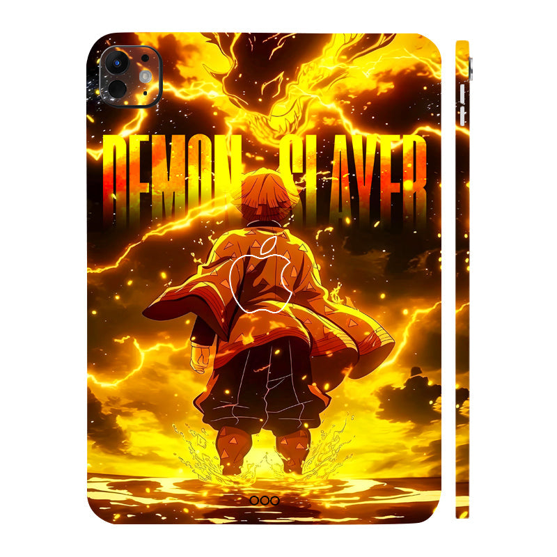Apple iPad Pro 11 M5 2025 Zenitsu Lightning Strike Anime Tablet Skins