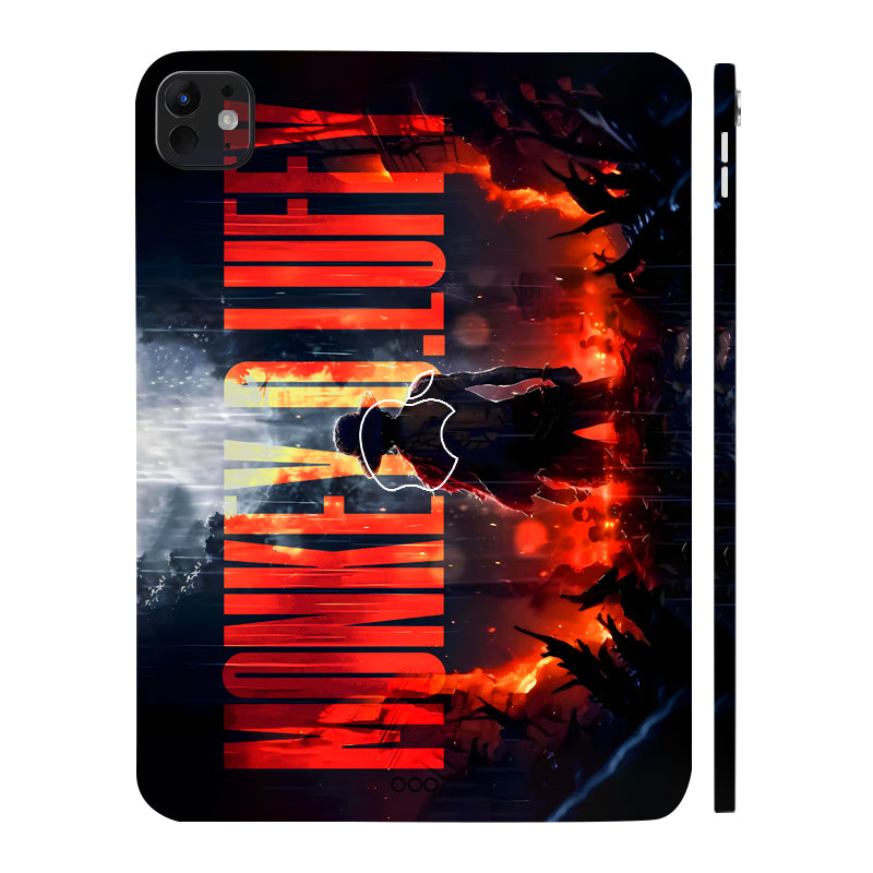 Apple iPad Pro 11 M5 2025 Monkey D Luffy Blazing Red Anime Tablet Skins