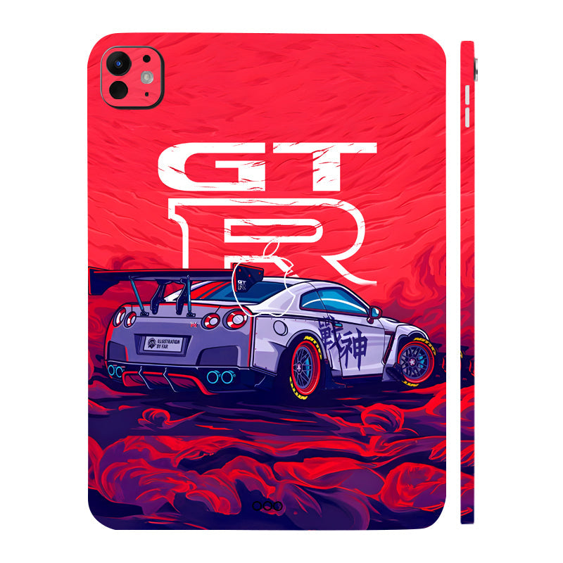 Apple iPad Pro 11 M5 2025 Nissan GTR Racing Edition Cars & Bikes 3D Tablet Skin