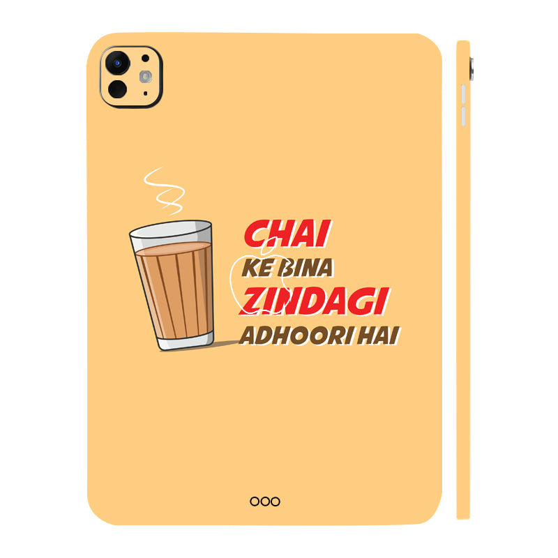 Apple iPad Pro 11 M5 2025 Chai Ke Bina Zindagi Adhoori Hai Tablet Skins