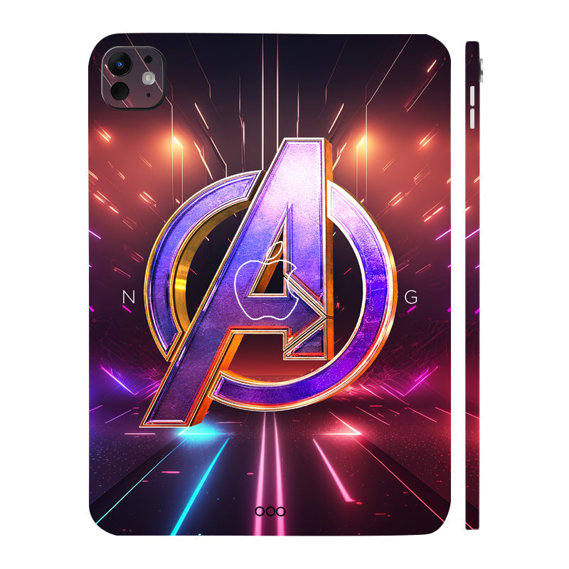 Apple iPad Pro 11 M5 2025 Avengers Logo Movies Tablet Skins