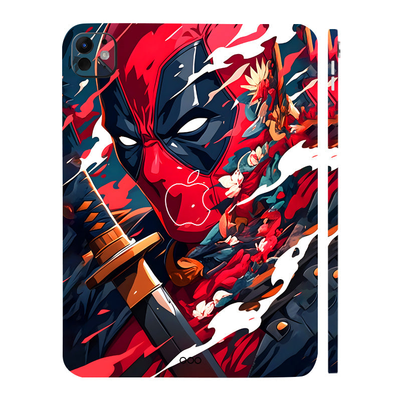 Apple iPad Pro 11 M5 2025 Deadpool Artful Chaos with Katana Movies Tablet Skins