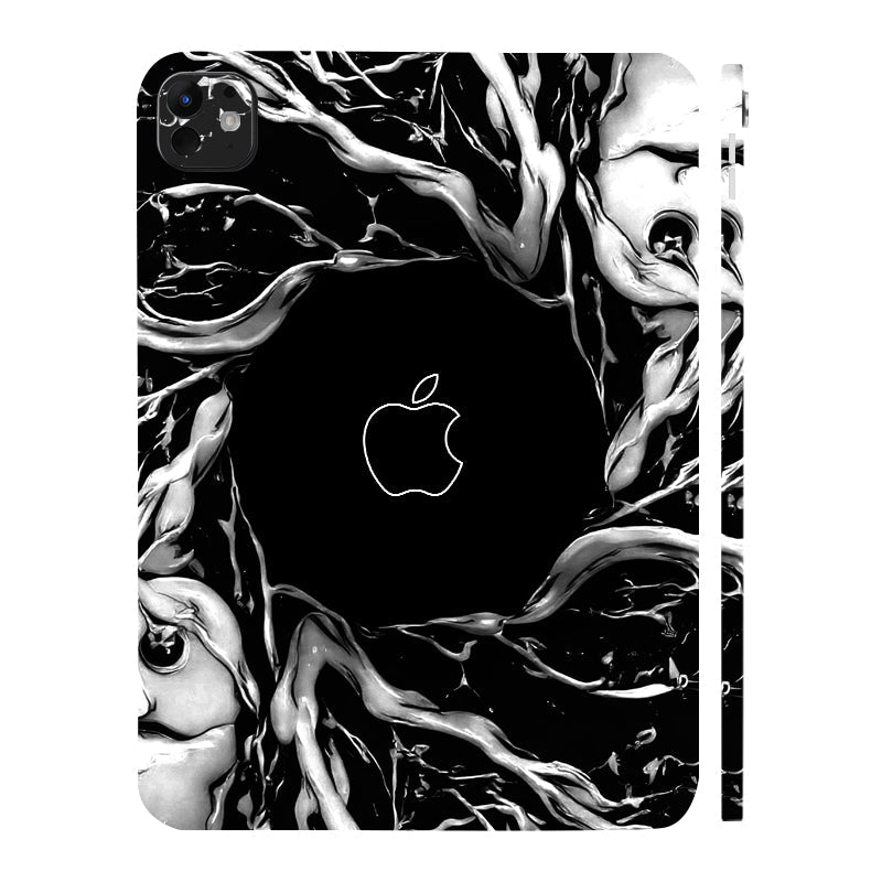Apple iPad Pro 11 M5 2025 Spiderman Web Black Movies Tablet Skins