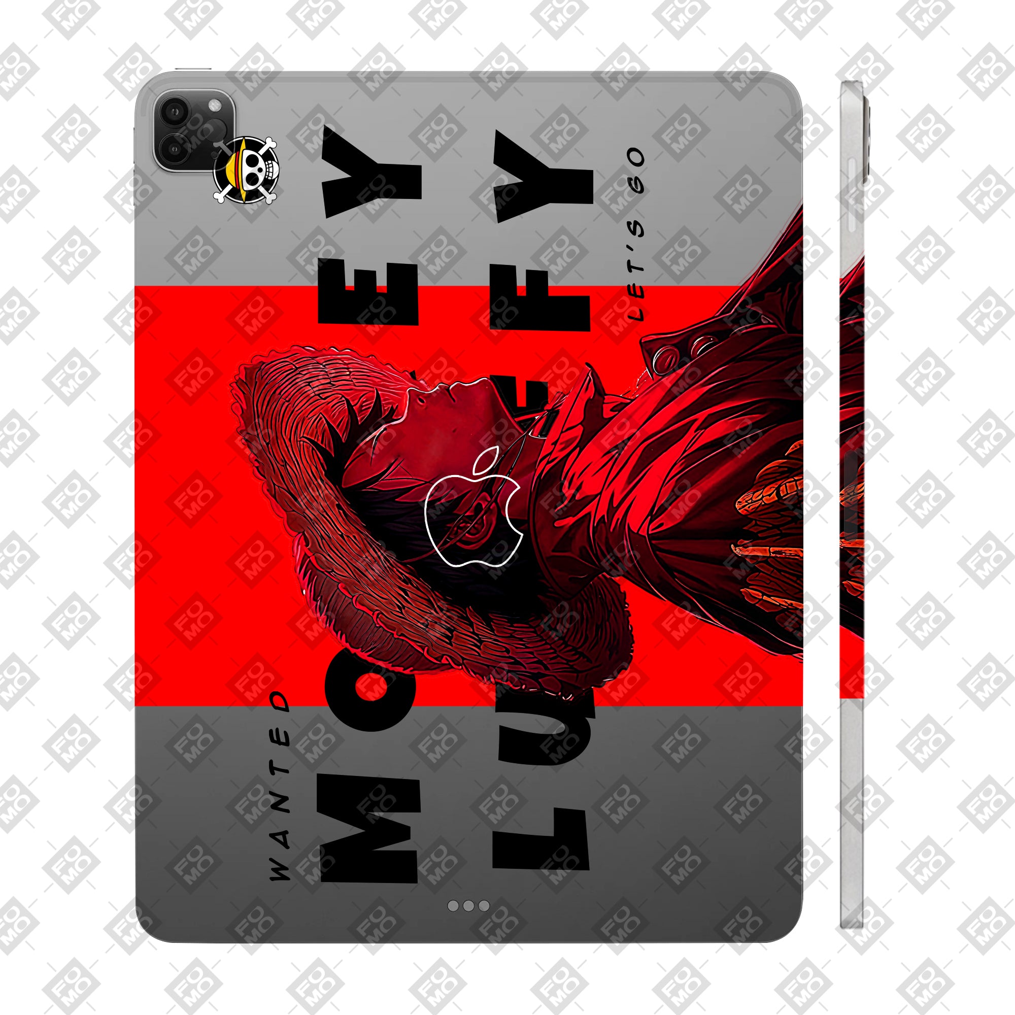 Apple iPad Pro 12.9 M1 2021 Transparent Pirate King Tablet Skin