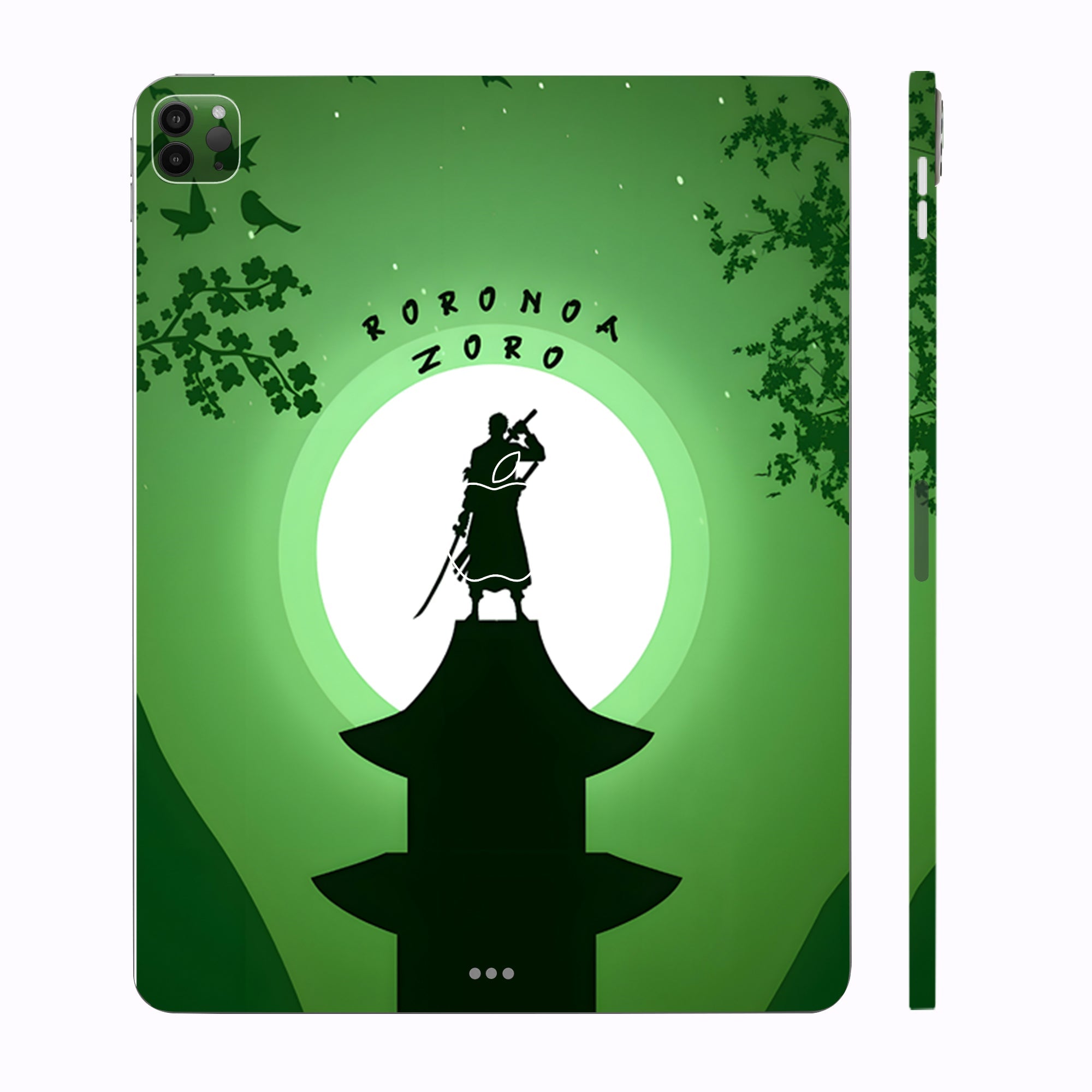 Apple iPad Pro 11 M2 2022 Roronoa Zoro Silhouette Anime Tablet Skins