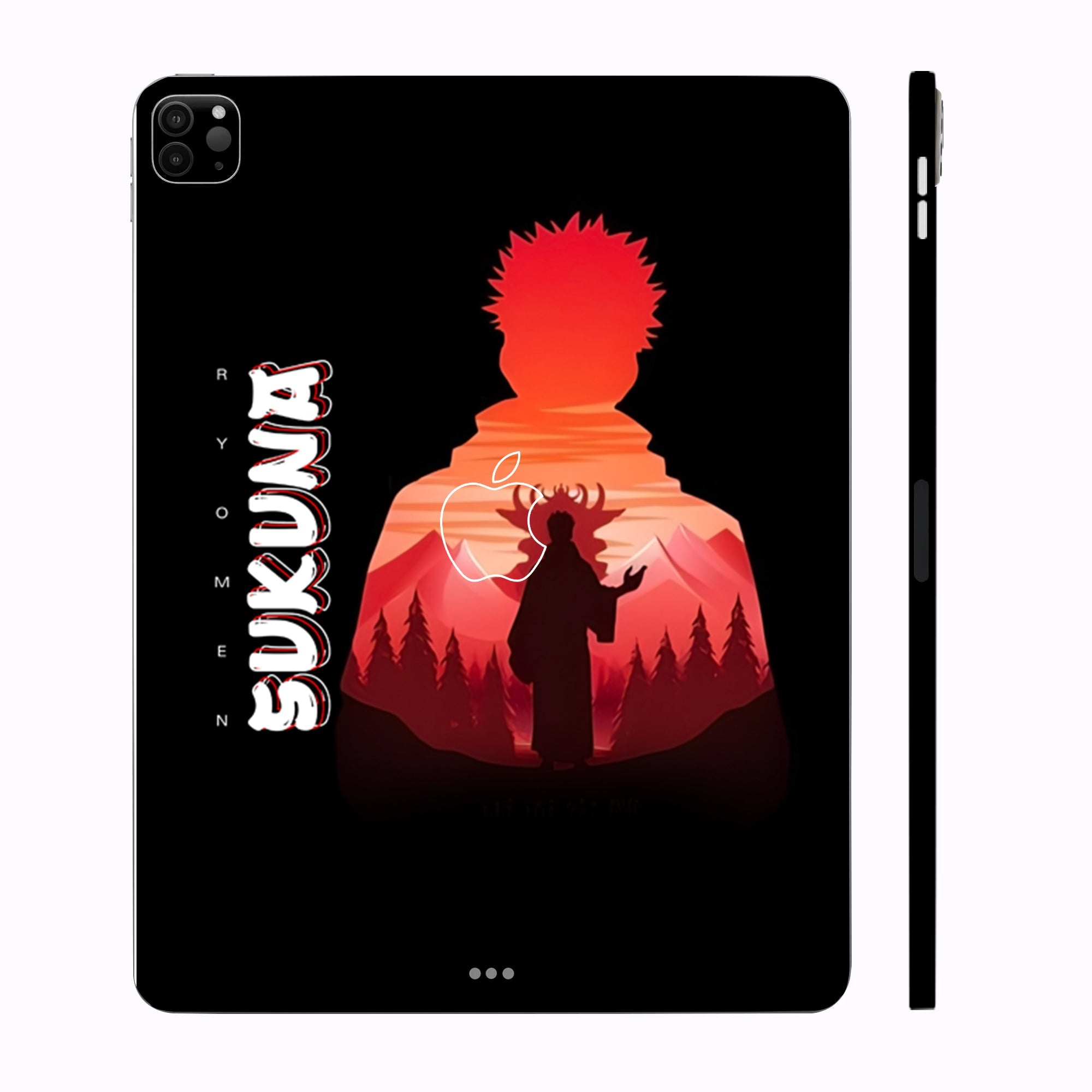 Apple iPad Pro 12.9 M2 2022 Ryomen Sukuna Silhouette Anime Tablet Skins