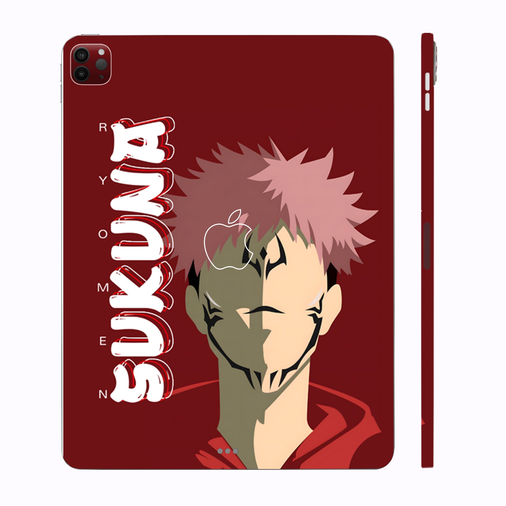 Apple iPad Pro 12.9 M2 2022 Ryomen Sukuna Minimalist Anime Tablet Skins