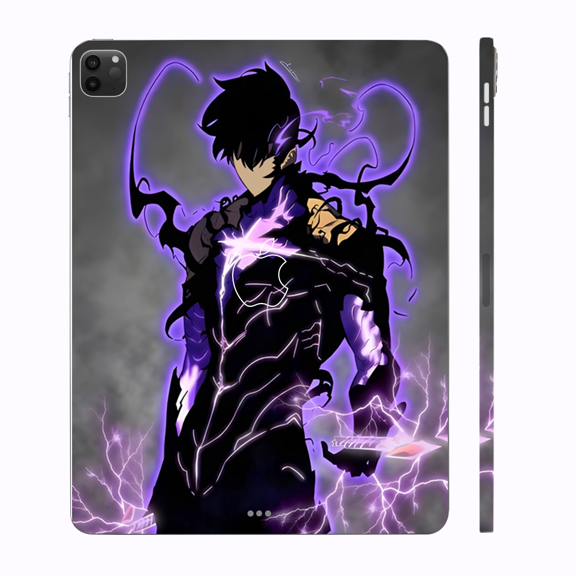 Apple iPad Pro 12.9 M2 2022 Sung Jin Woo Shadow Monarch Anime Tablet Skins