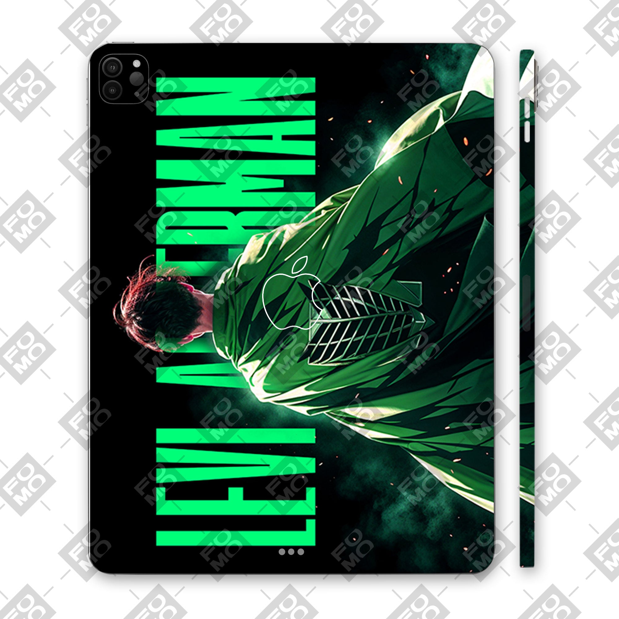 Apple iPad Pro 12.9 M2 2022 Levi Wings of Freedom Anime Tablet Skins