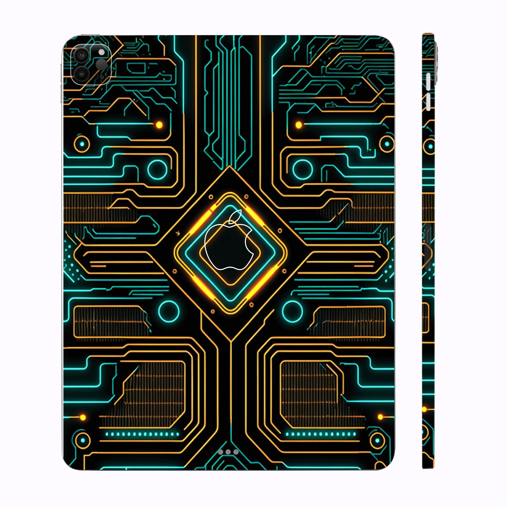 Apple iPad Pro 12.9 M1 2021 Luminous Circuit Design Tablet Skins