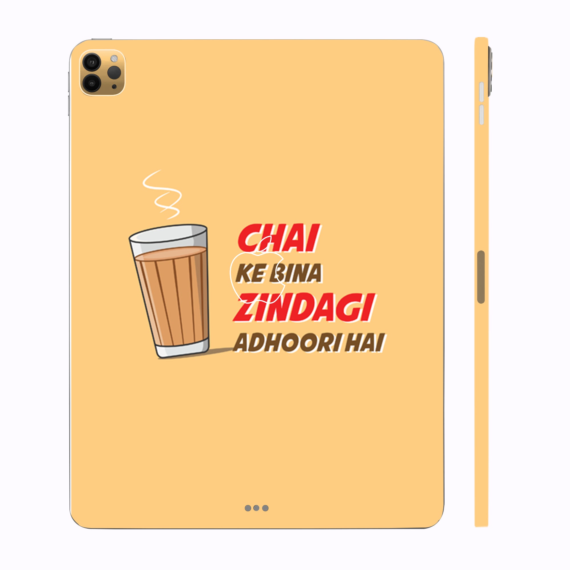 Apple iPad Pro 12.9 M1 2021 Chai Ke Bina Zindagi Adhoori Hai Tablet Skins