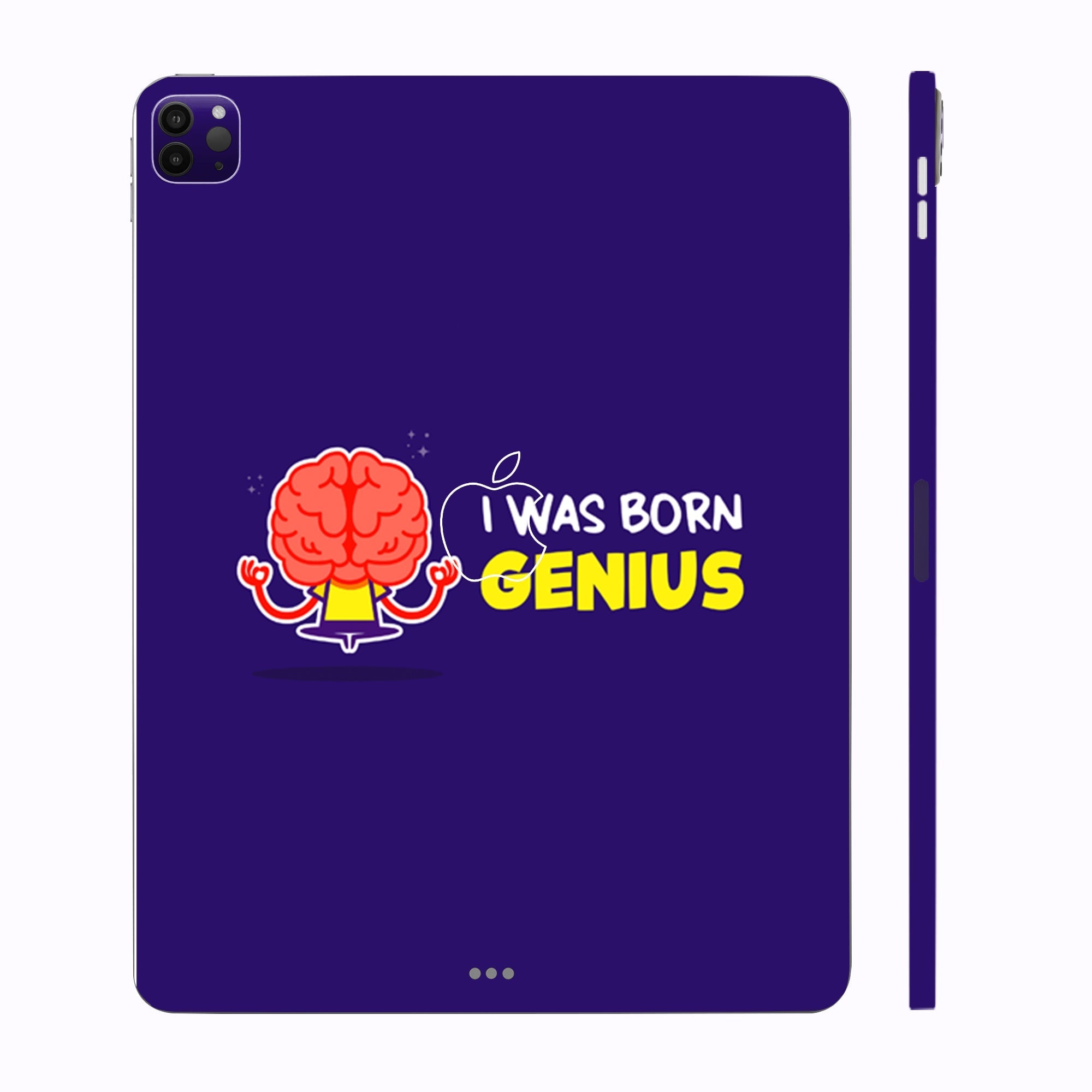 Apple iPad Pro 12.9 M1 2021 I was born genuis Tablet Skins