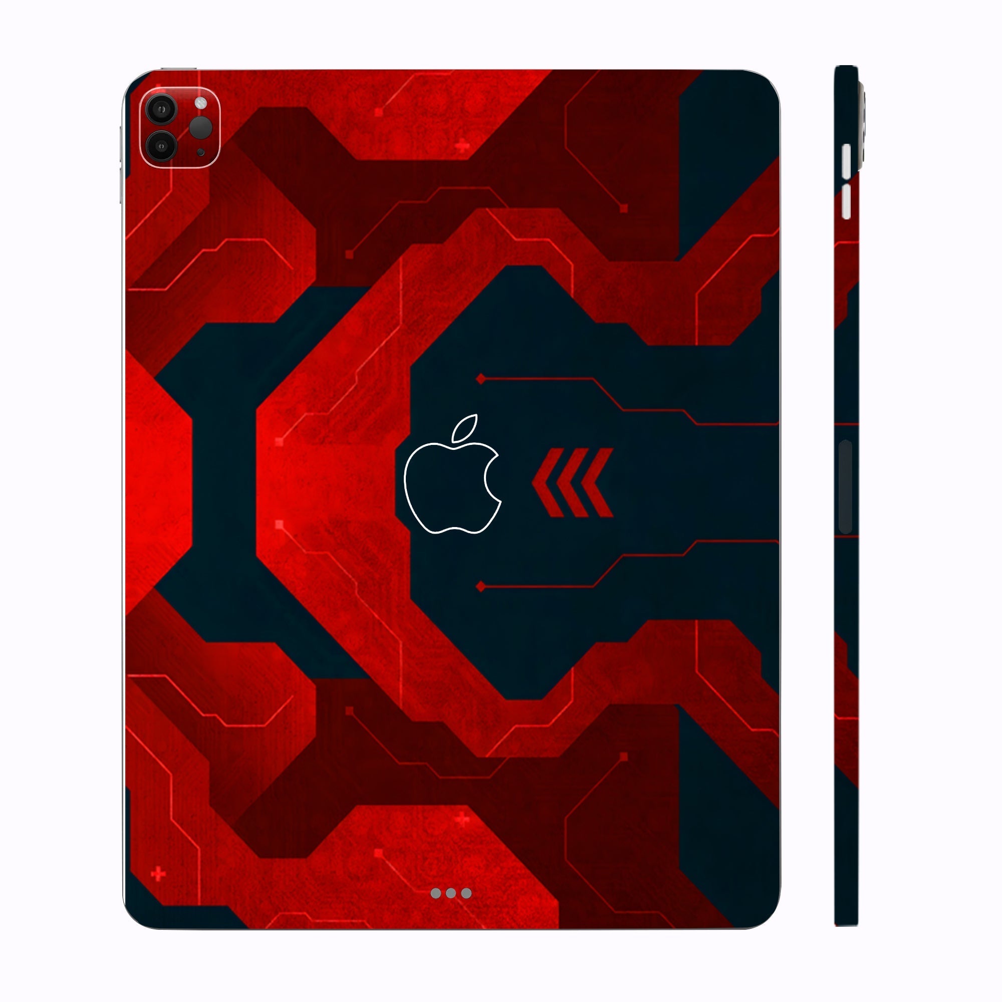 Apple iPad Pro 12.9 M1 2021 Red Flow Tablet Skins