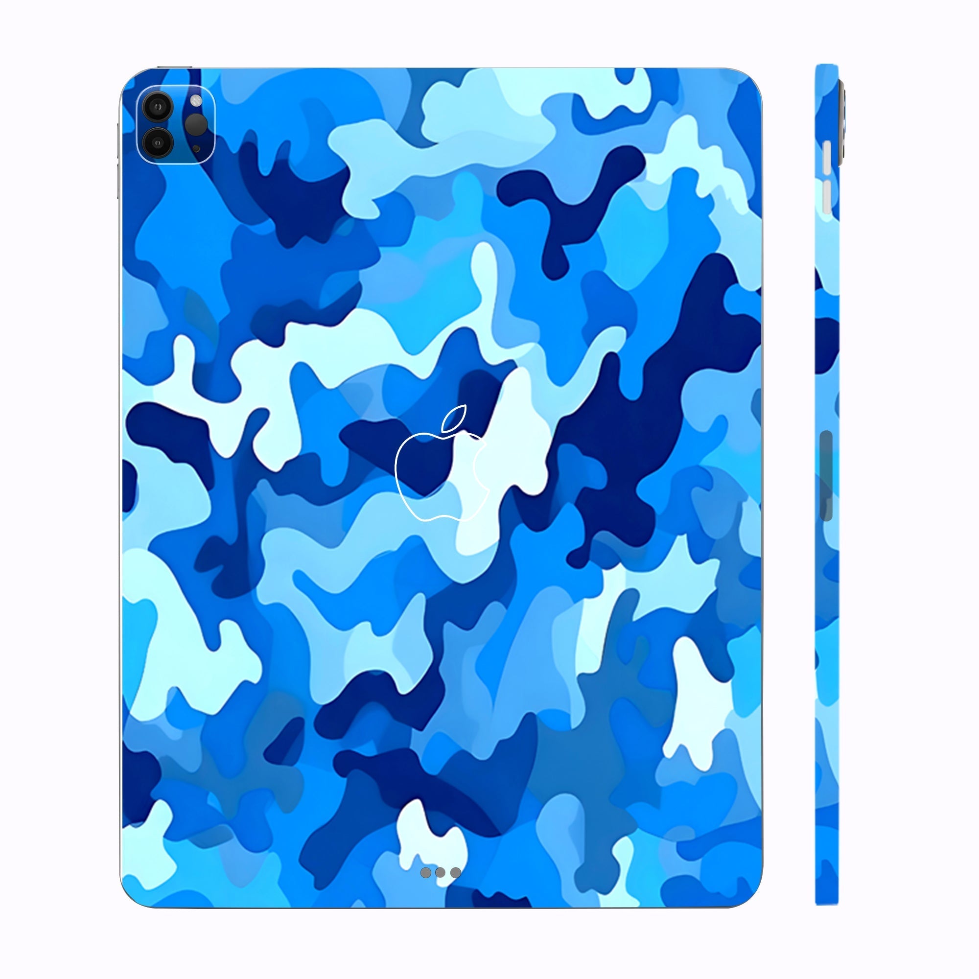 Apple iPad Pro 12.9 M1 2021 Arctic Blue Camo Pattern Tablet Skins