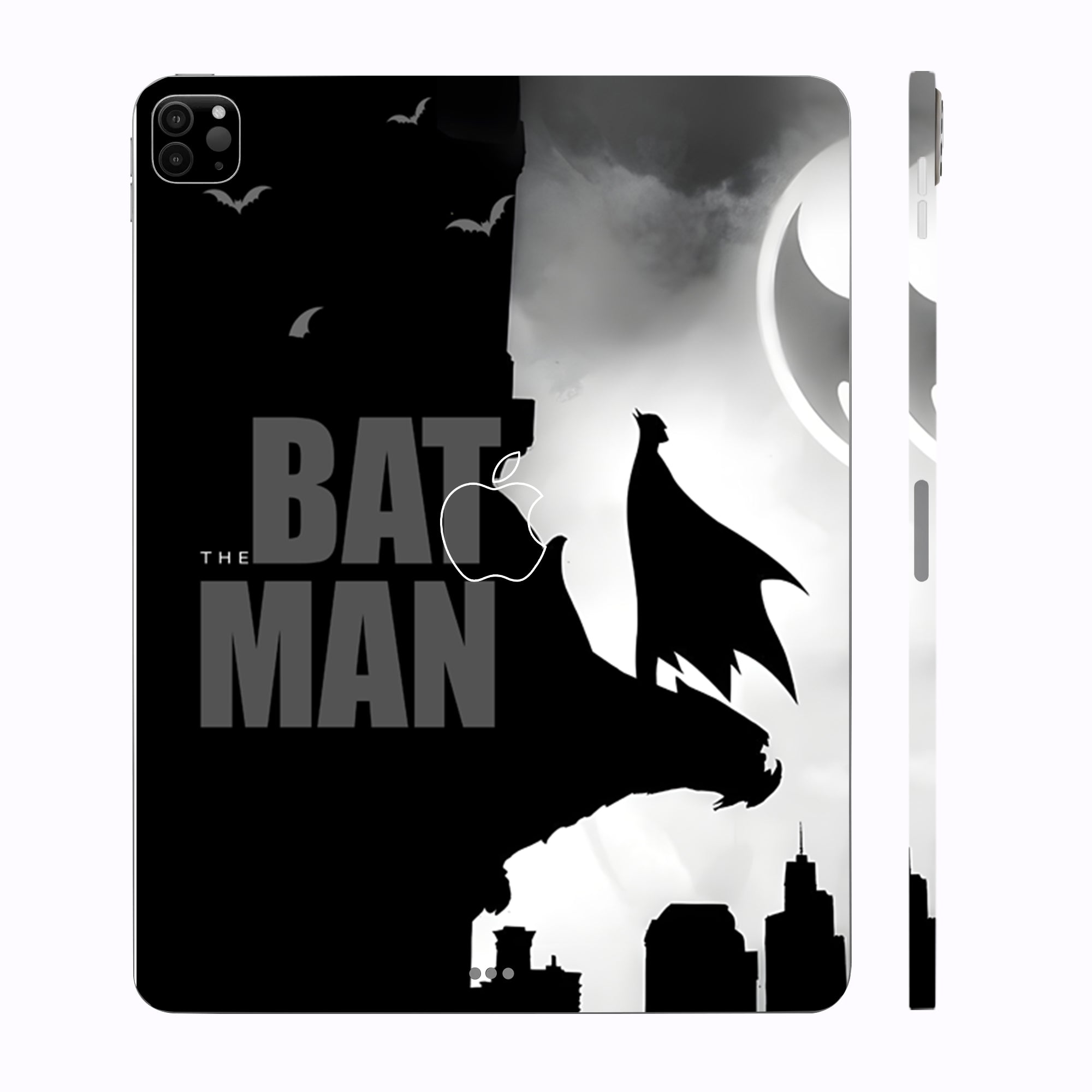 Apple iPad Pro 12.9 M1 2021 The Batman in BW Movies 3D Tablet Skin