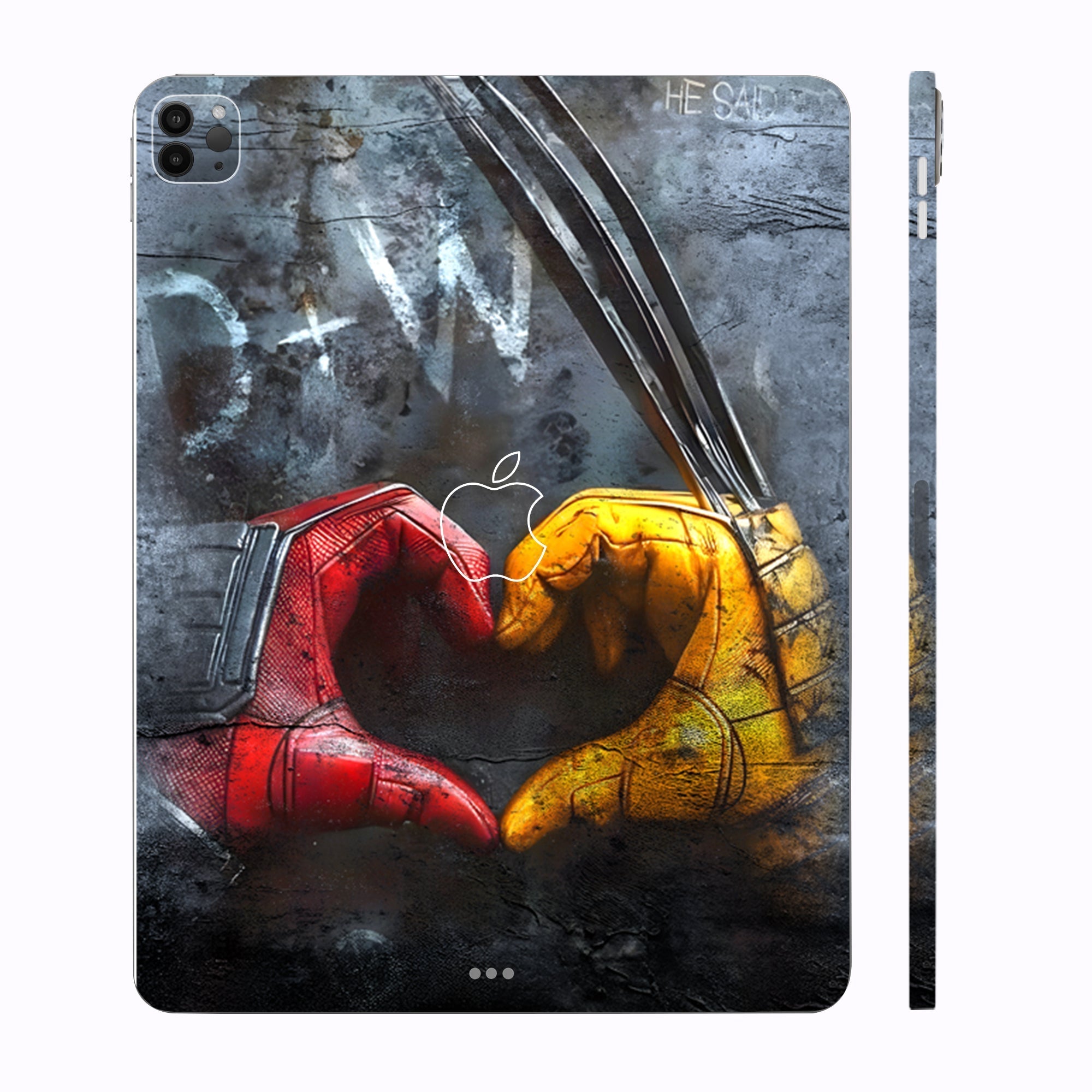 Apple iPad Pro 12.9 M1 2021 Wolverine and Deadpool Movies Tablet Skins