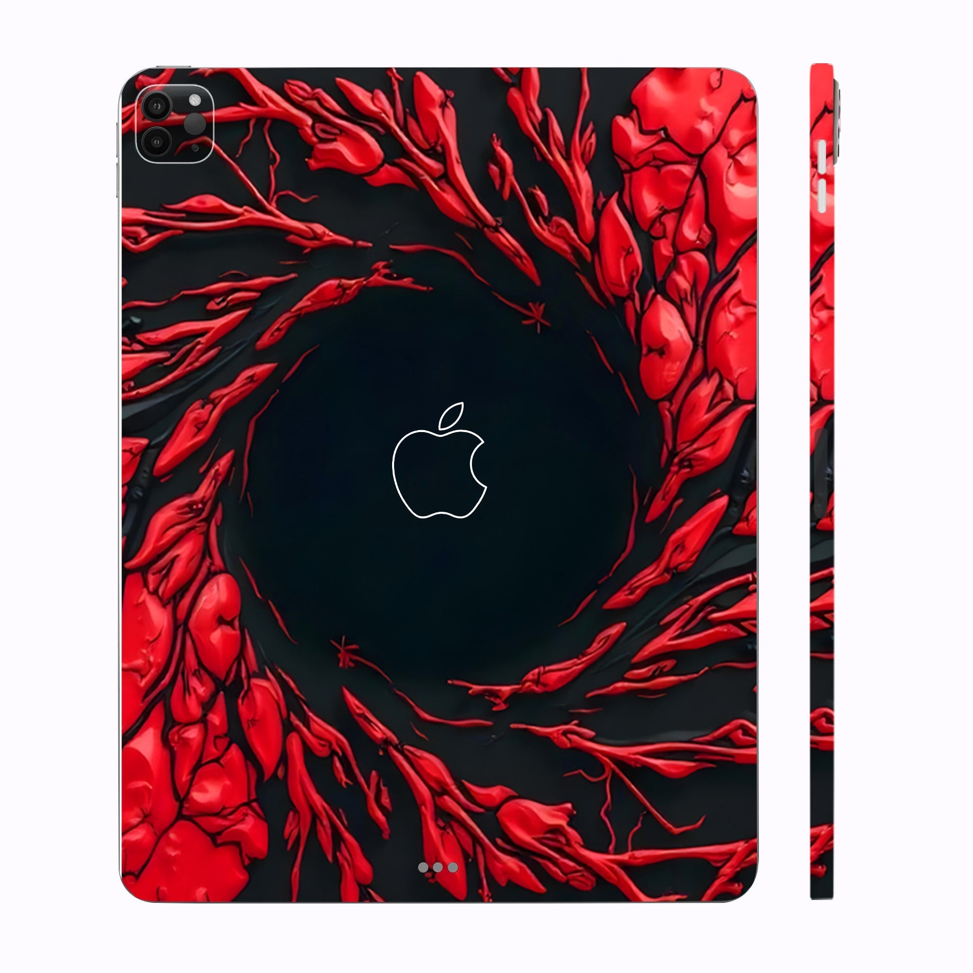Apple iPad Pro 12.9 M1 2021 Spiderman Web Red Movies Tablet Skins