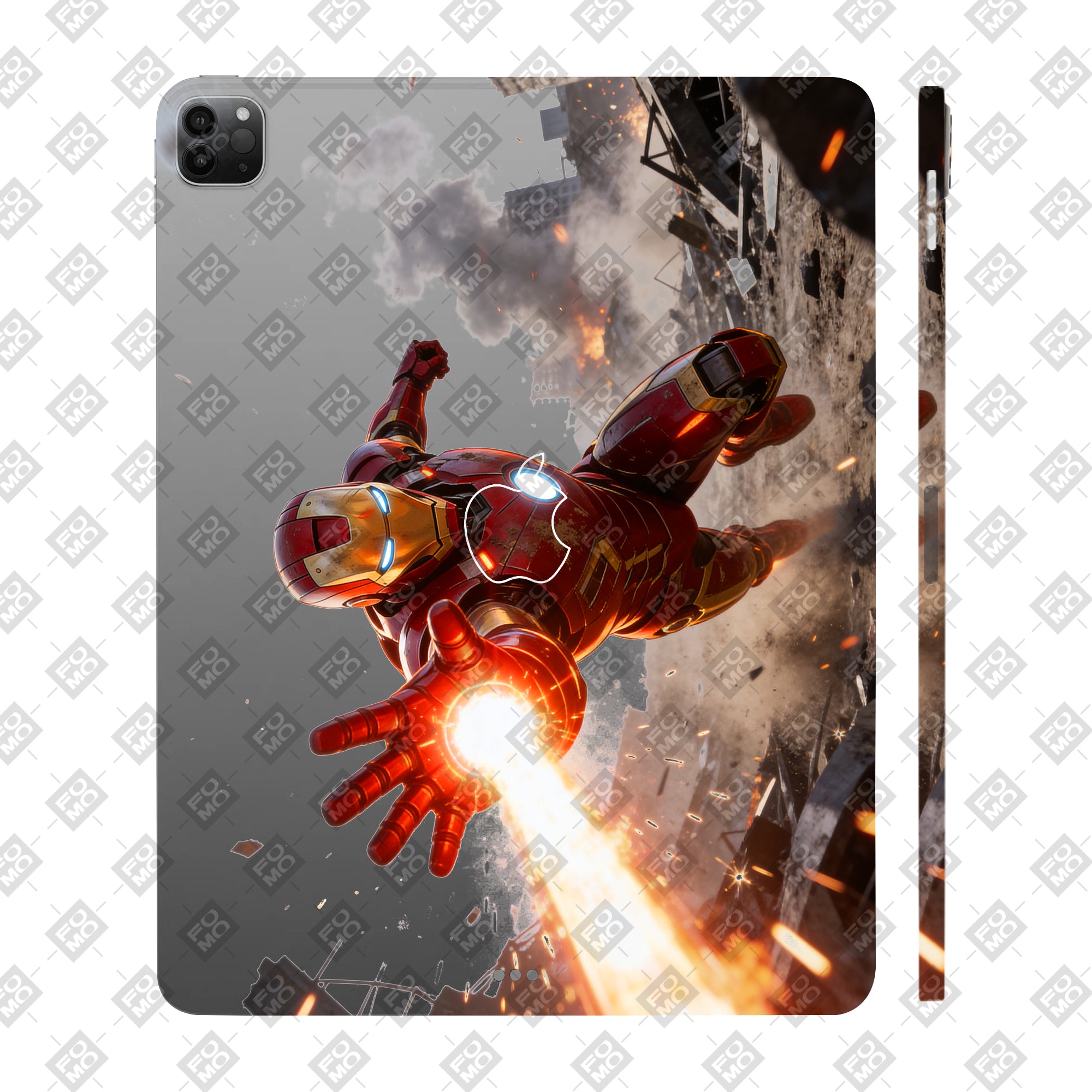 Apple iPad Pro 12.9 2020 Transparent Iron Fist Tablet Skin